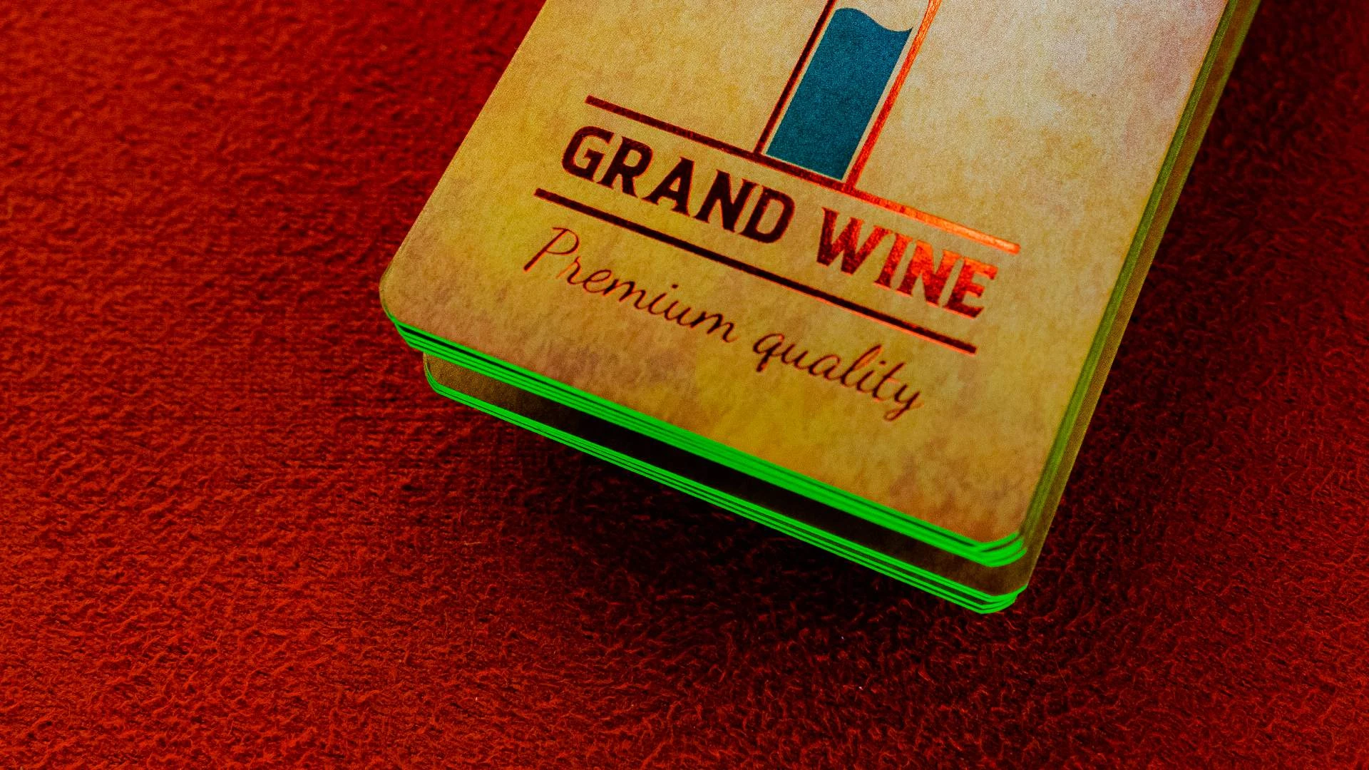 Colored Edge Business Cards Business Card Design